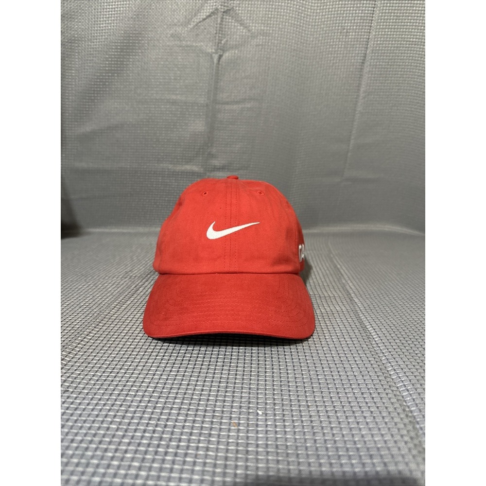2002 Nike GOLF TA-2 Strap Back Hat Salesman Sample NWT 343015-616 Cayenne Red